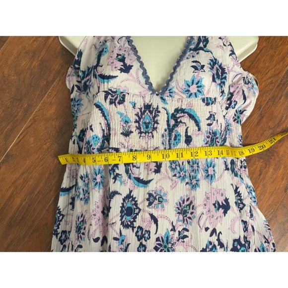 RAGA Purple and Blue Boho low cut front and low back Dress Size Small - Picture 6 of 10